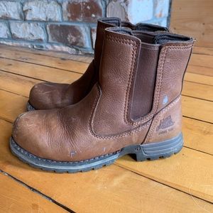 CAT Chelsea steel toe work boots